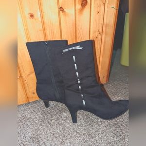 Predictions Black Ankle Stiletto Boots